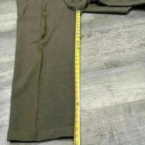 Vintage Monsieur By Givenchy Pleated Dress Pants Mens 40R Brown Made in USA - Picture 13 of 16